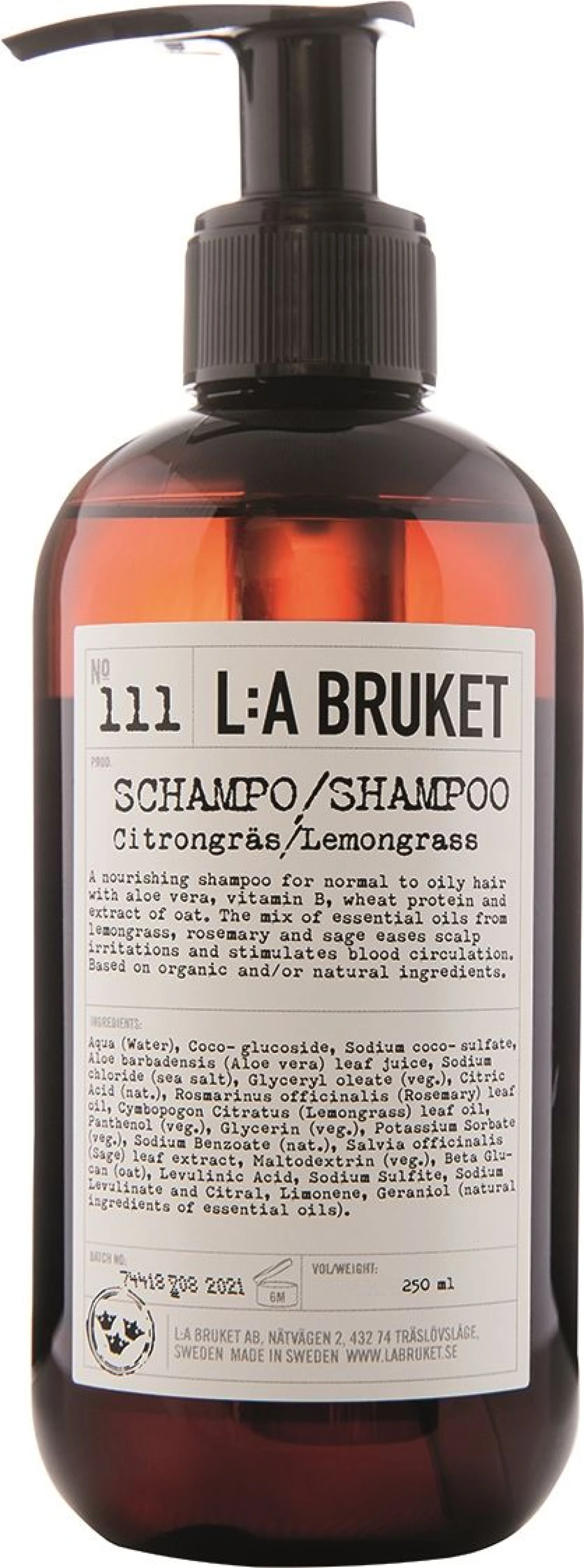 L:a Bruket Schampo Citrongräs