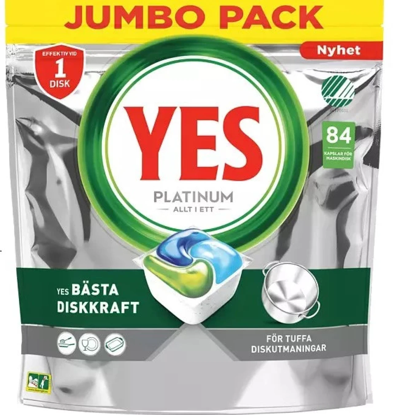 Yes Platinum Dishwasher Tablet 84-pack