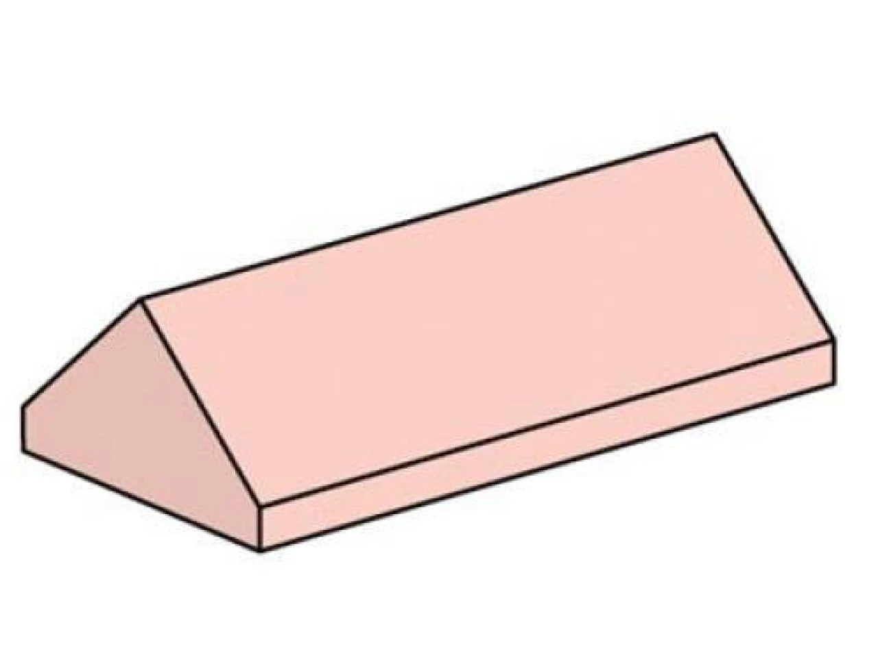 Lego 2 x 4 Sand Red Ridge Roof Tiles Steep Slope