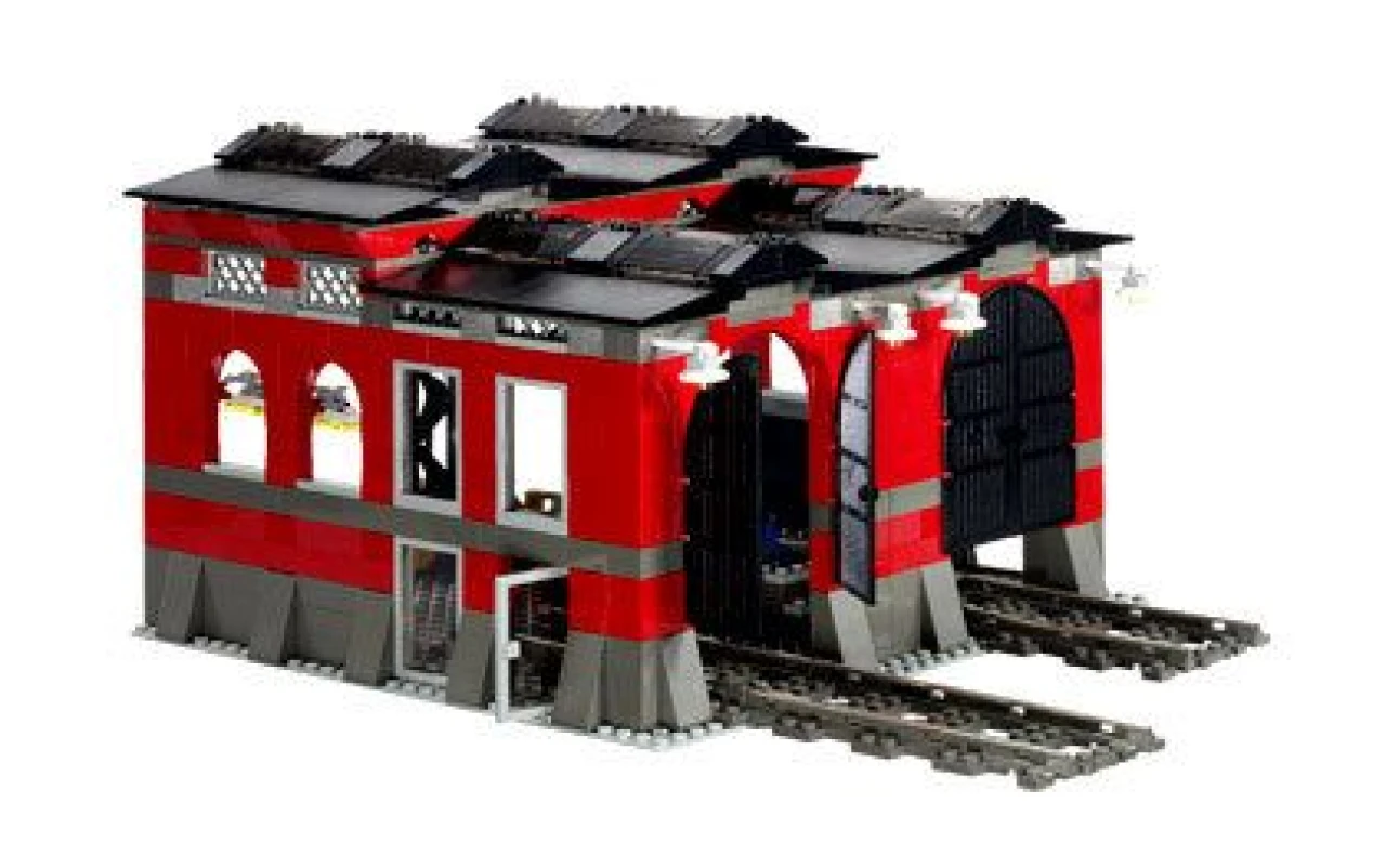 Lego Train Engine Shed