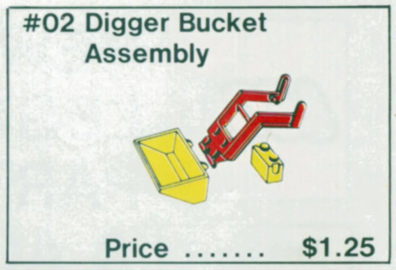 Lego Digger Bucket Assembly
