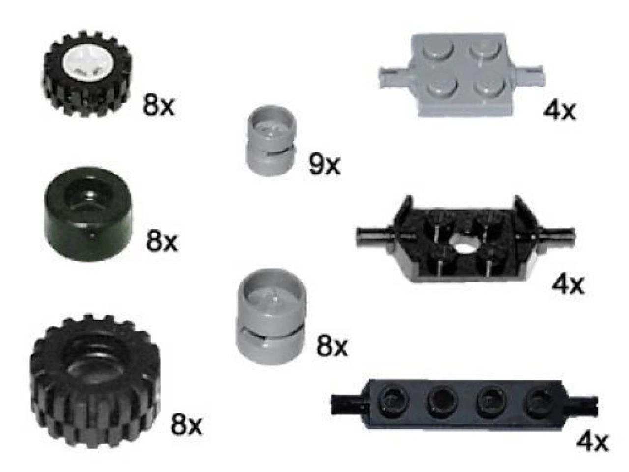 Lego Small Wheels and Axles