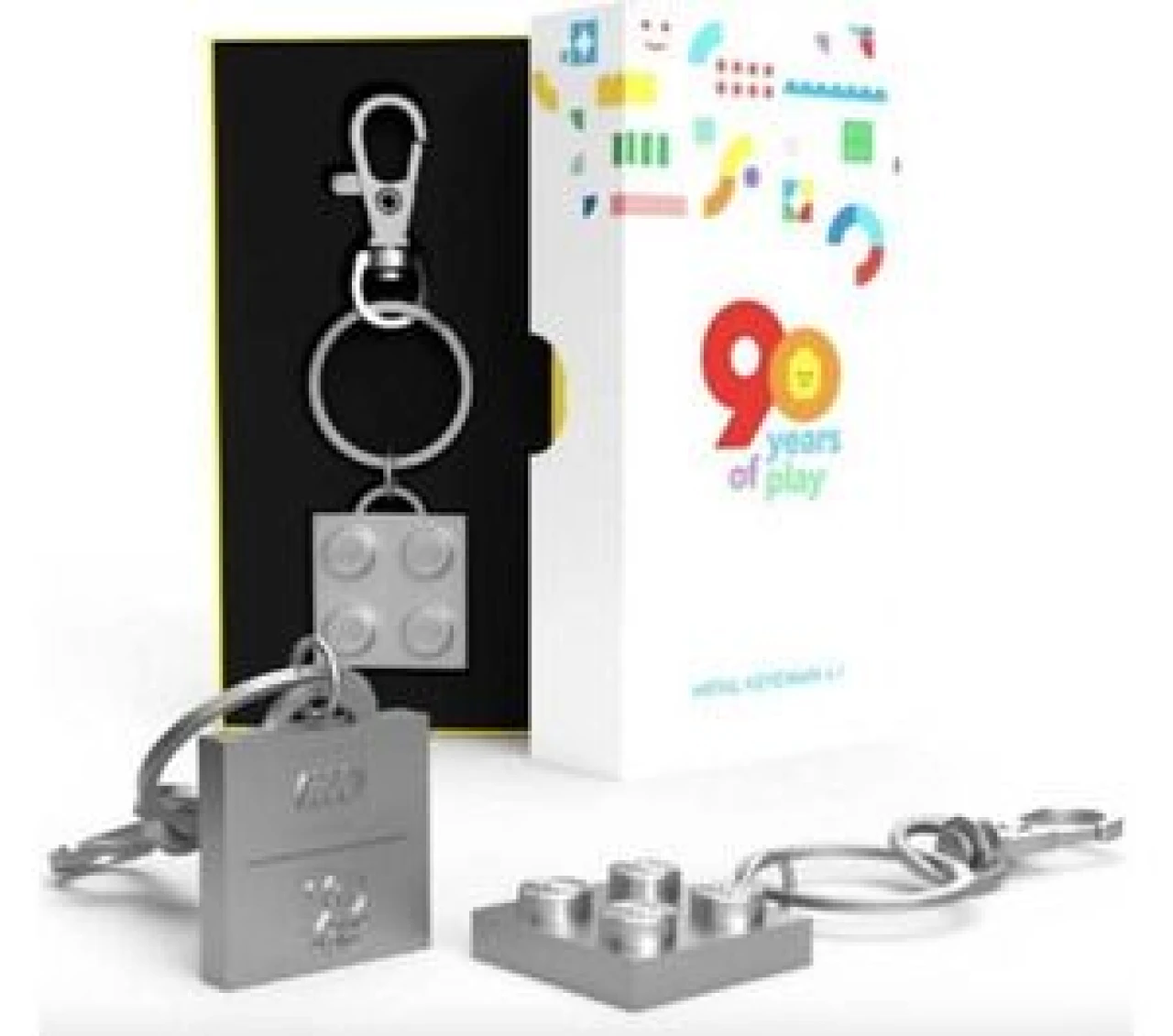 Lego 90 Years of Play Metal Key Chain
