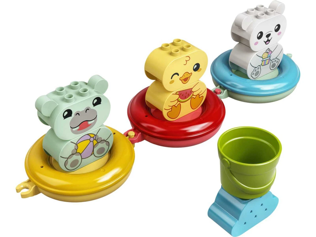 Lego Bath Time Fun: Floating Animal Train
