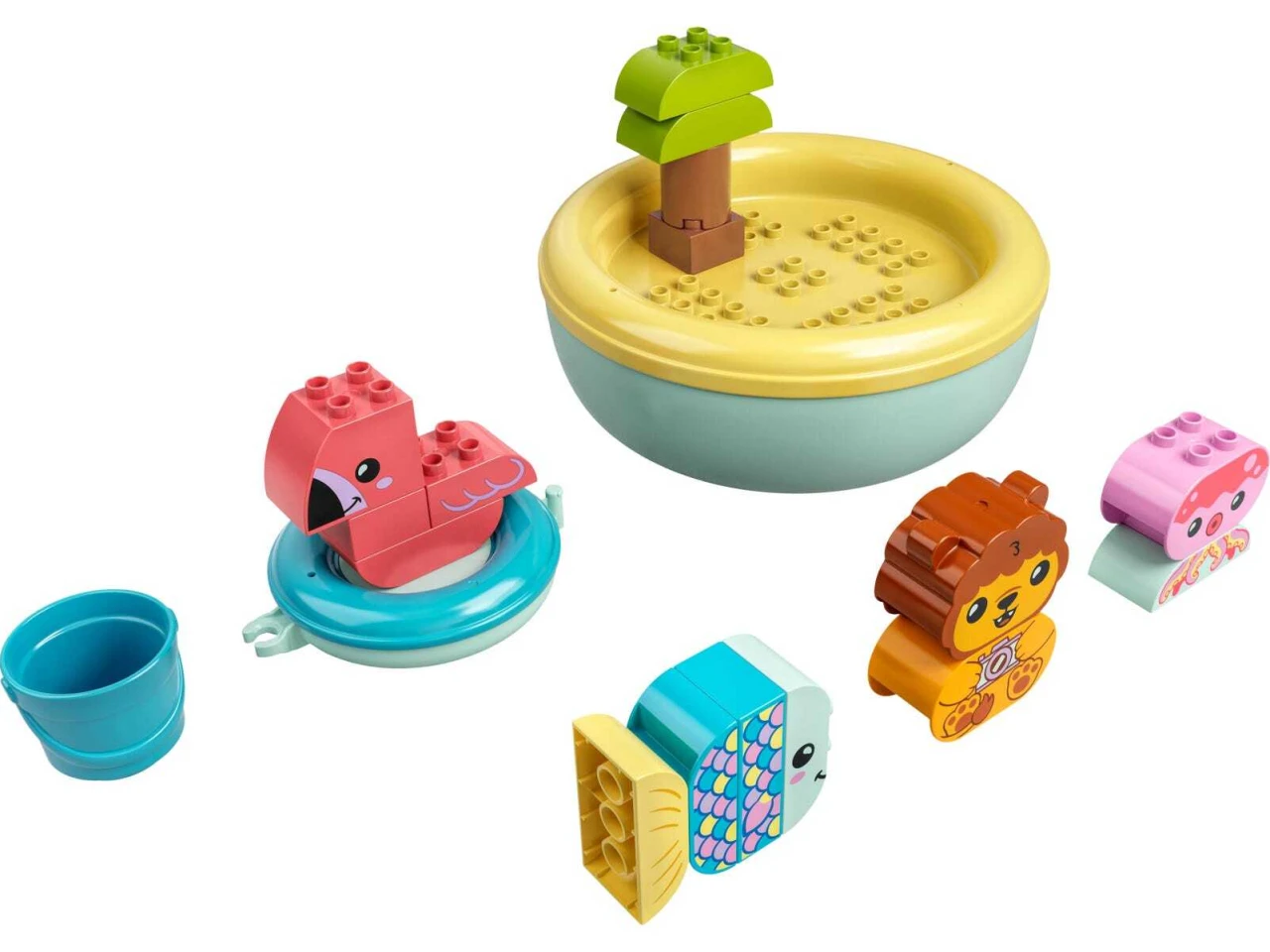 Lego Bath Time Fun: Floating Animal Island