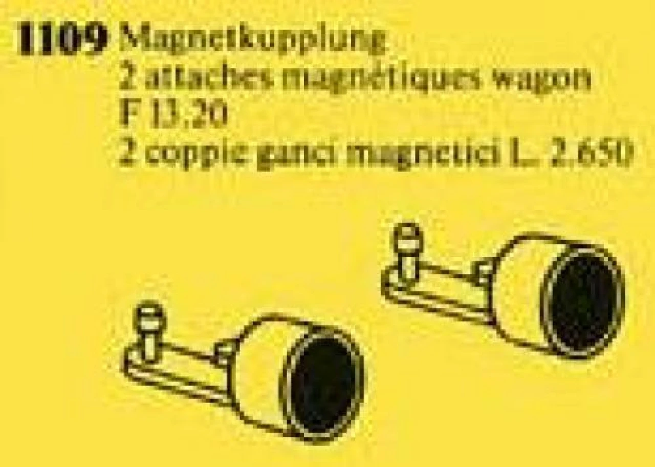 Lego Magnetic Couplings for Railway Car