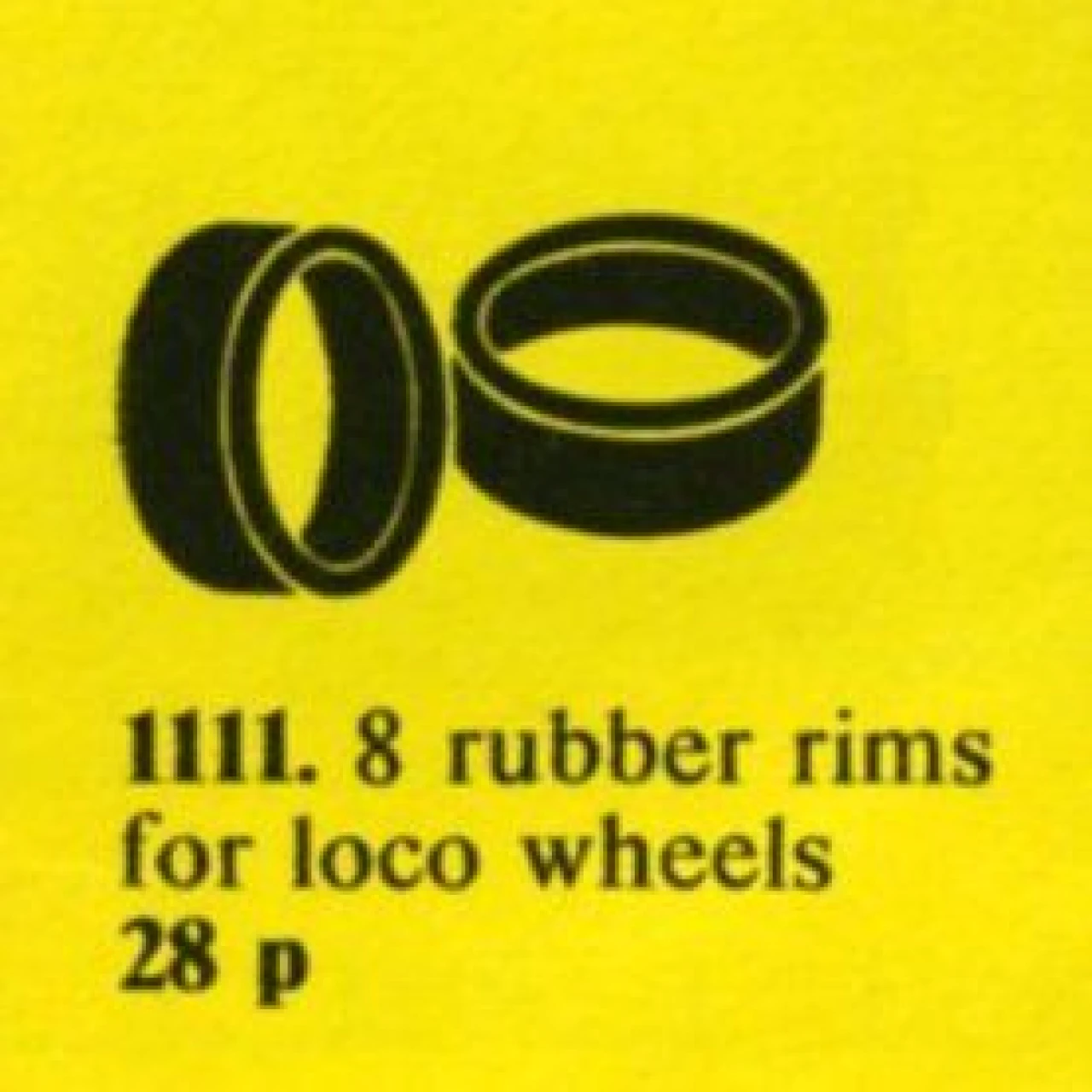 Lego Rubber Rims for Locomotive Wheels