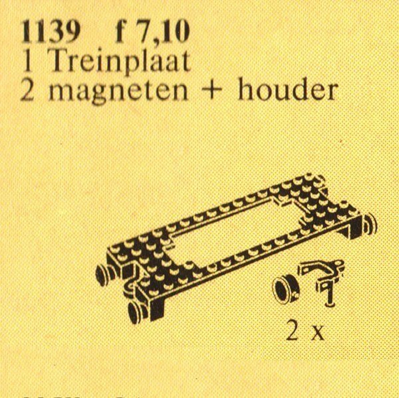 Lego Motor-Mount Plate with Magnetic Couplers